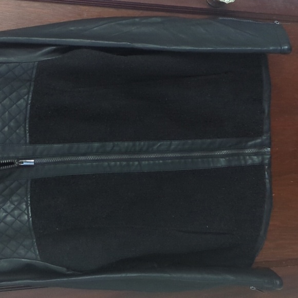 Weather Tamer Black Faux Leather Warm Jacket Size Medium - Picture 3 of 6